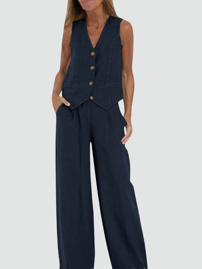 Effortless Chic Cotton-Linen Set