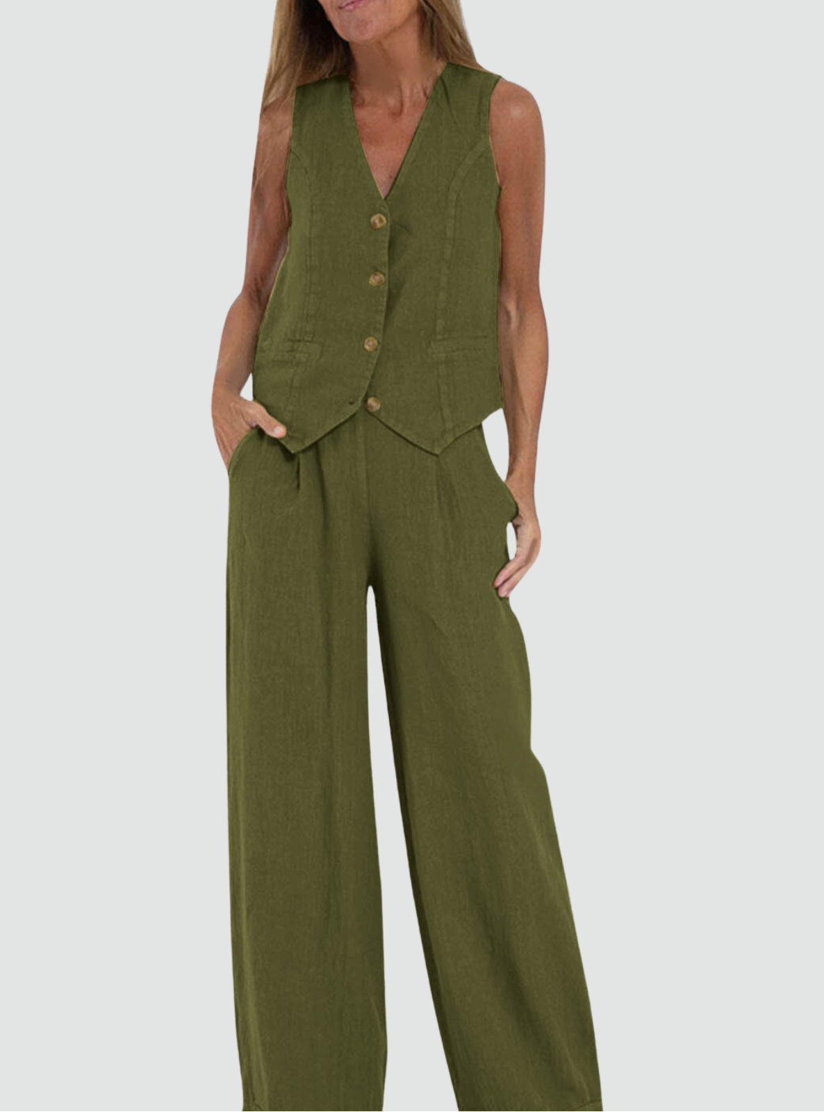 Effortless Chic Cotton-Linen Set