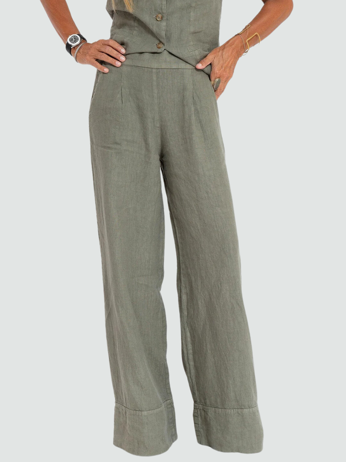 Effortless Chic Cotton-Linen Set