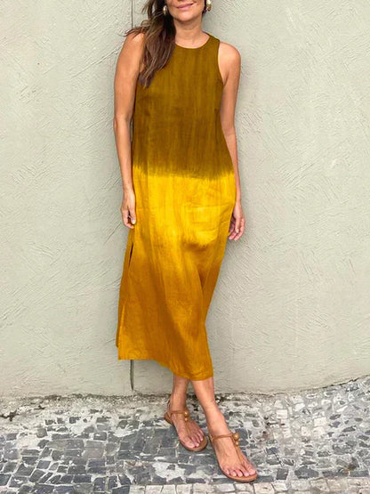 Sleek Gradient Dress for Casual Elegance