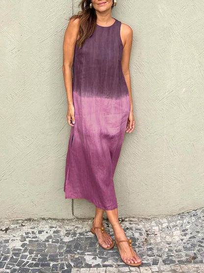 Sleek Gradient Dress for Casual Elegance