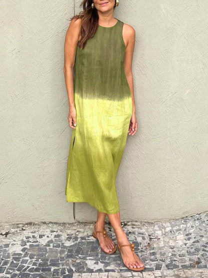 Sleek Gradient Dress for Casual Elegance