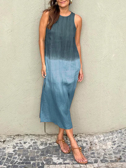 Sleek Gradient Dress for Casual Elegance