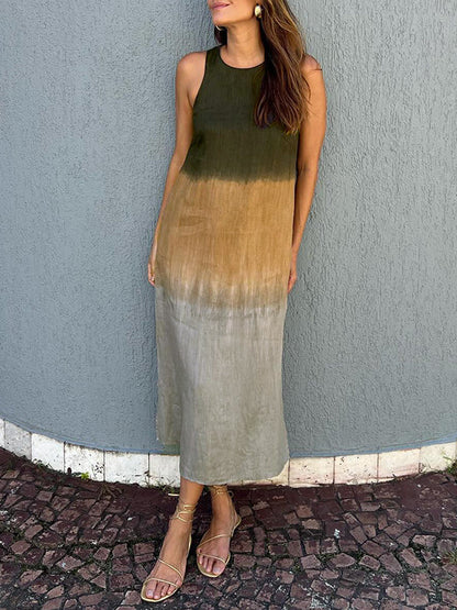 Sleek Gradient Dress for Casual Elegance