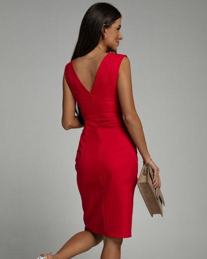 V-Neck Glamour Dress