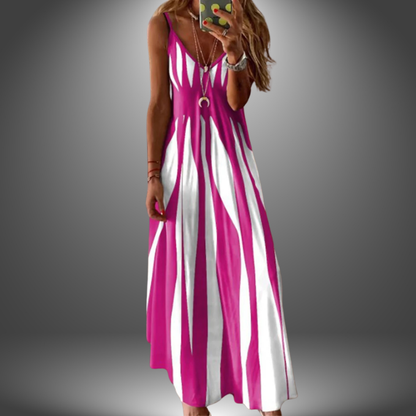 Effortless Striped Summer Maxi Elegance