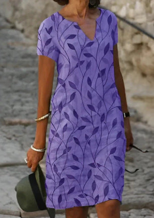 Elegant Fit V-Neck Dress