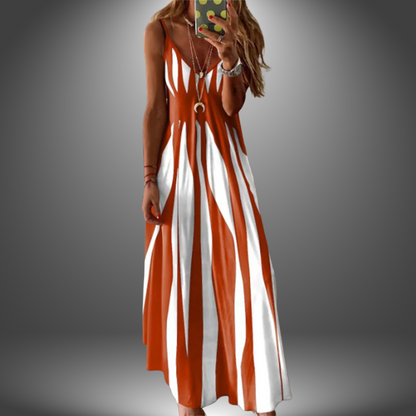 Effortless Striped Summer Maxi Elegance