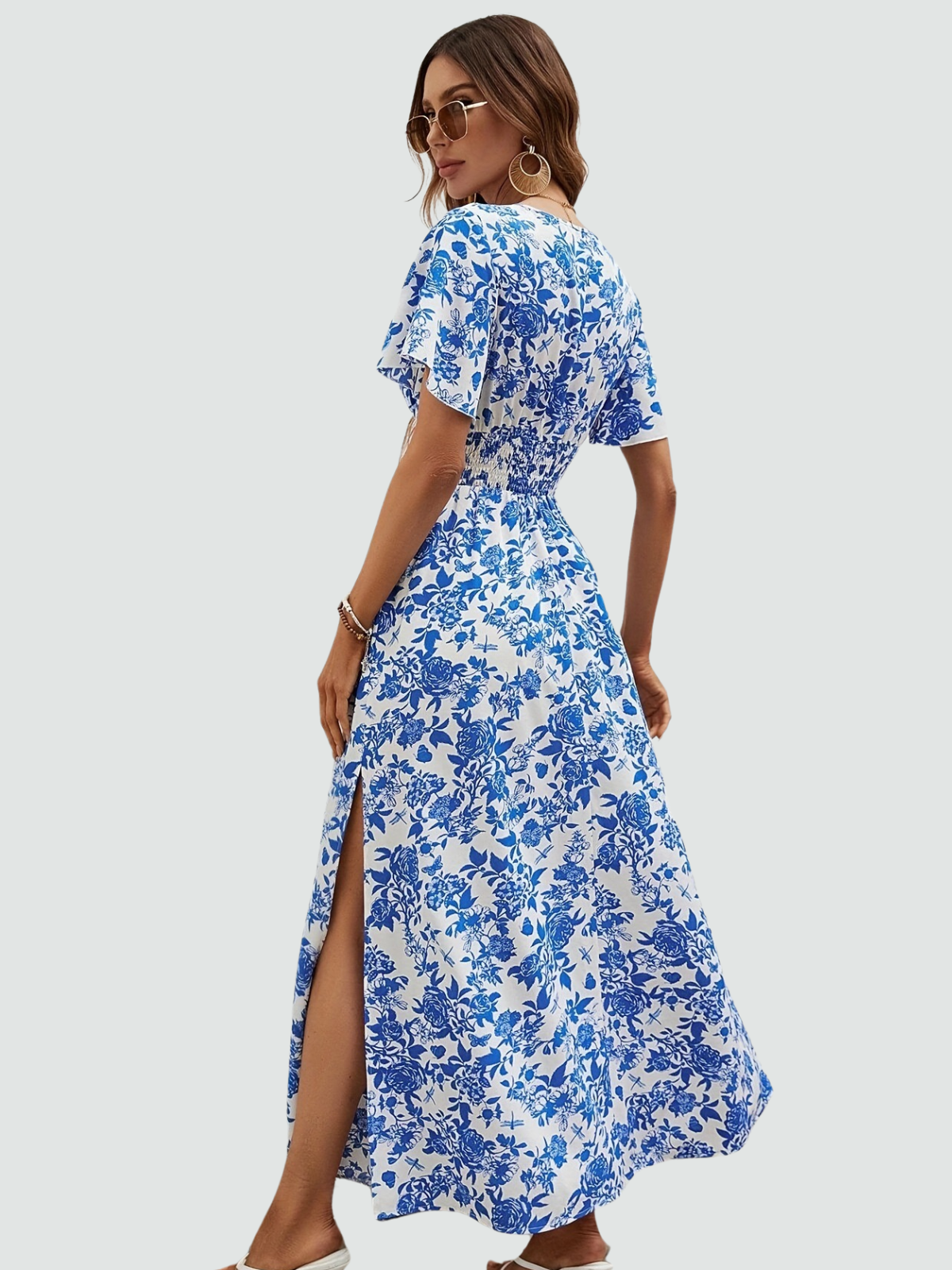 Chic Boho Summer V-Neck Dress