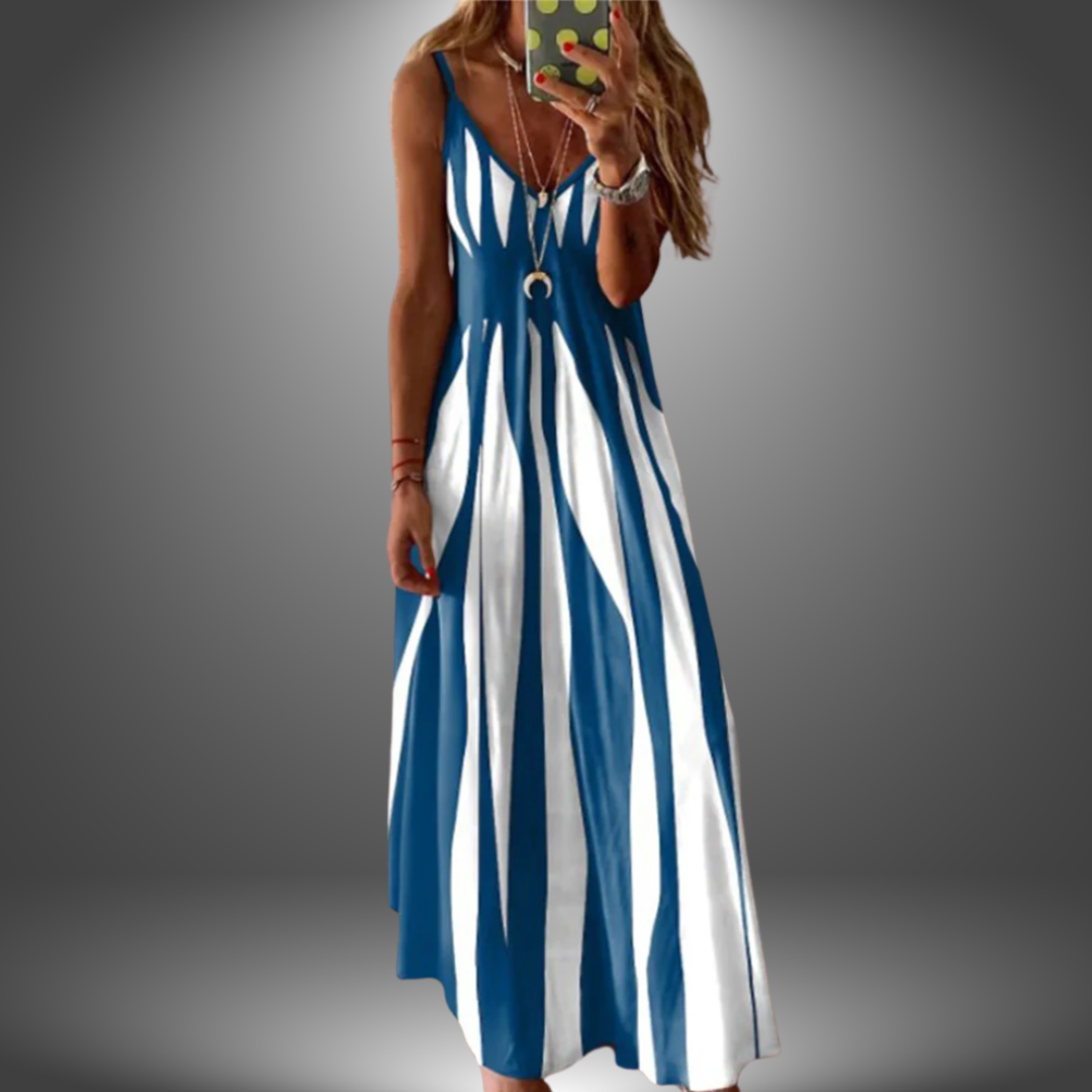 Effortless Striped Summer Maxi Elegance