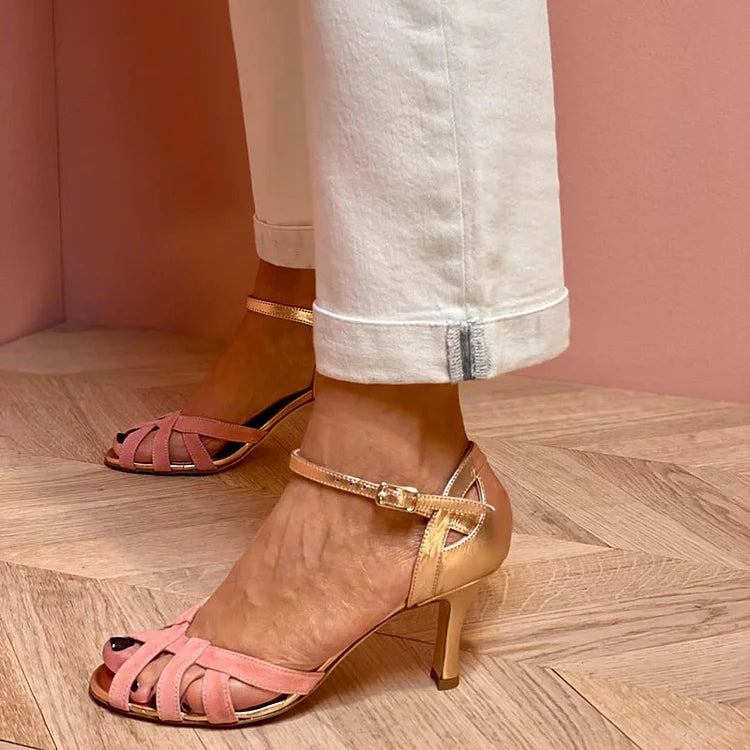 Elegant High-Strap Sandals