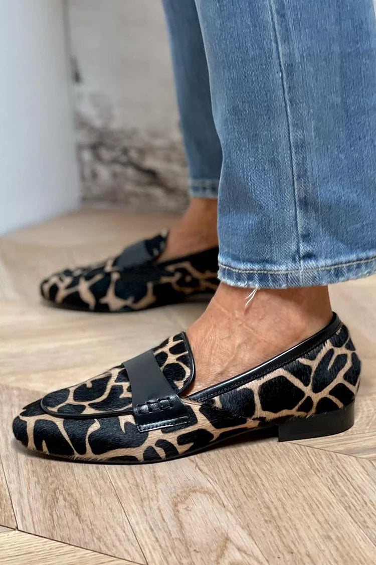Elegant Animalier Moccasins
