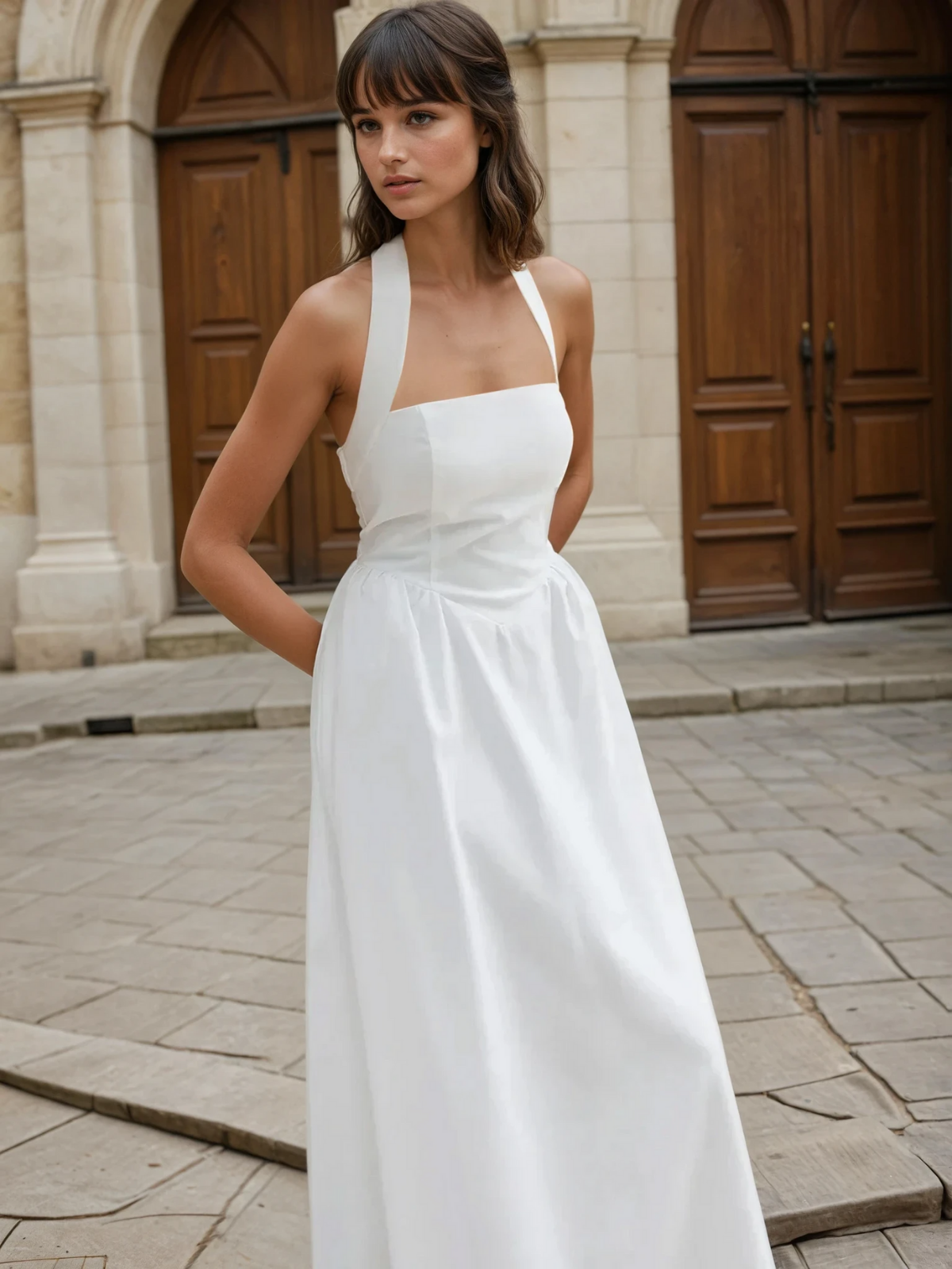 Cooling Halter Maxi Dress