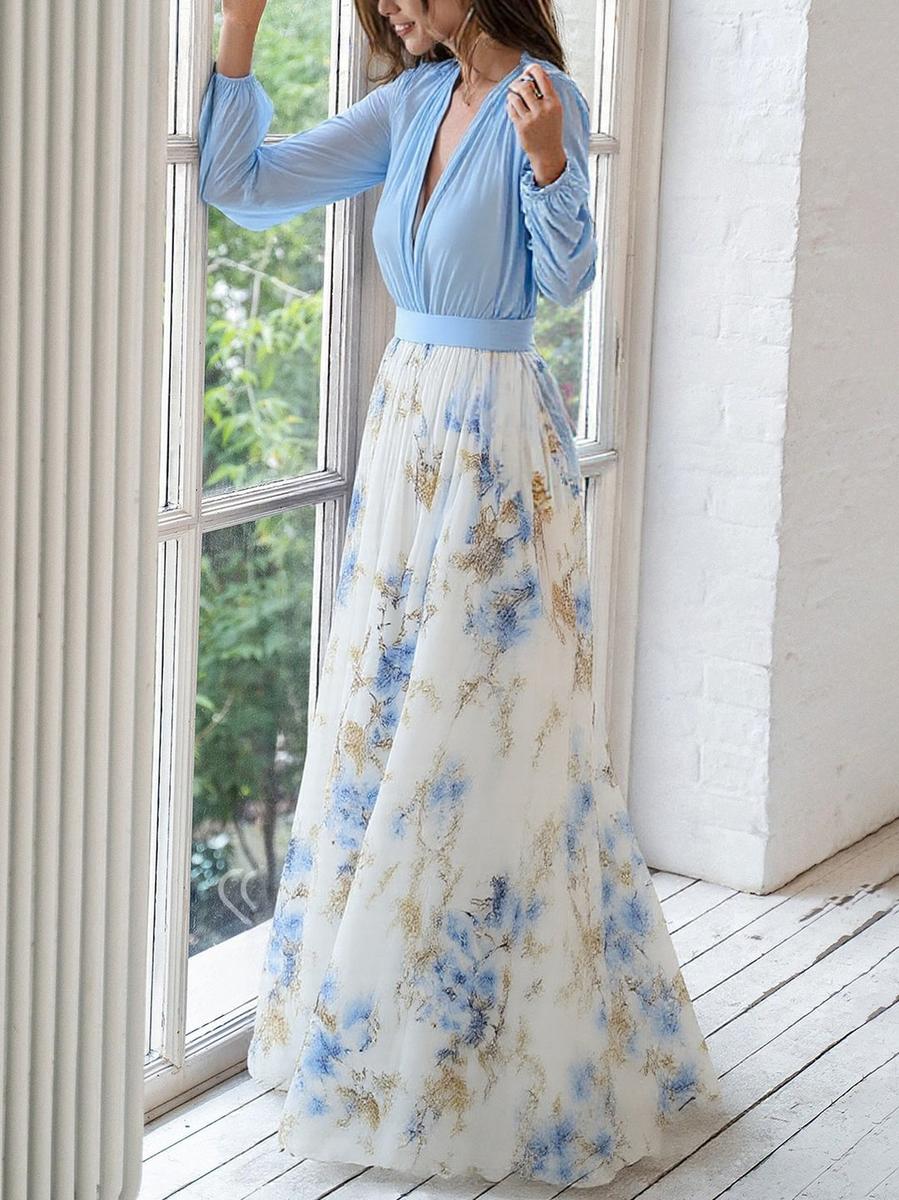 Elegant Floral Maxi Dress