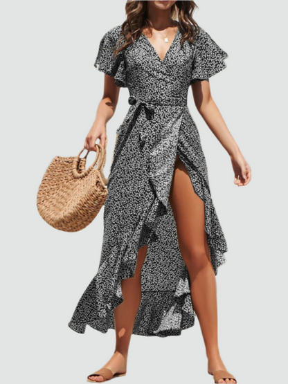 Elegant Boho Floral Summer Dress