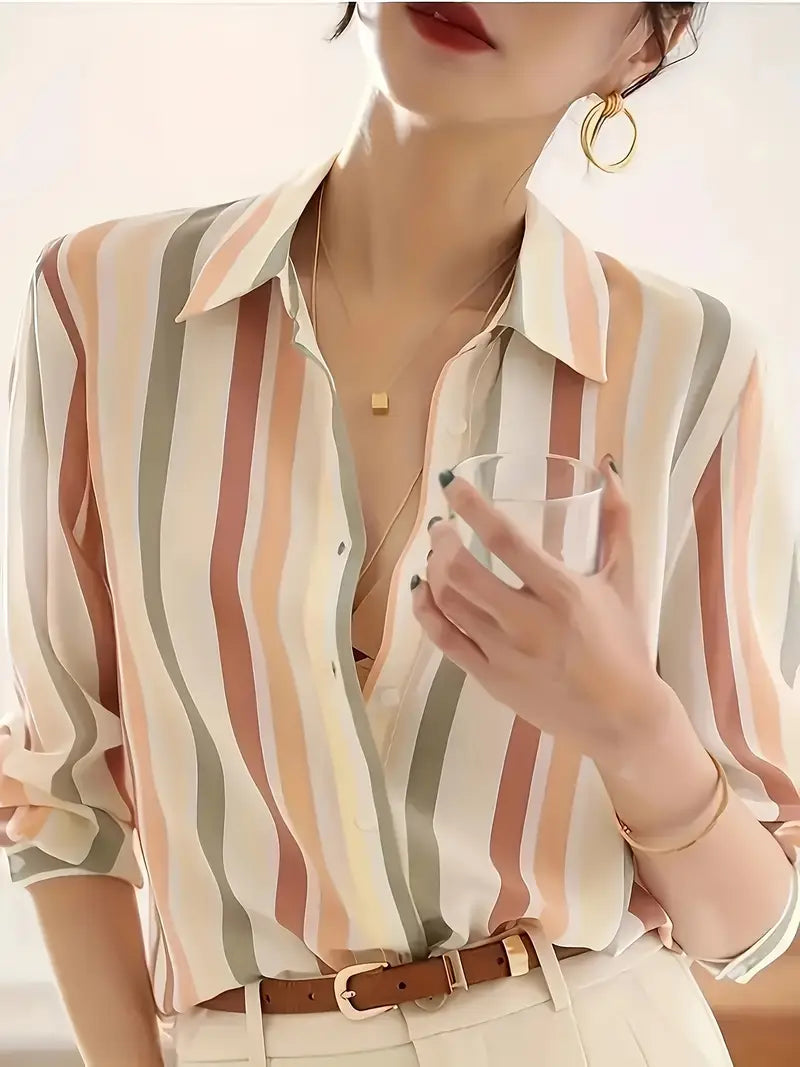 Soft-Stretch Striped Dress