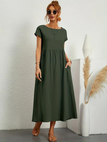 Cooling Cotton-Linen Dress