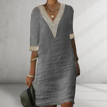 Effortlessly Cool Linen Summer Dress