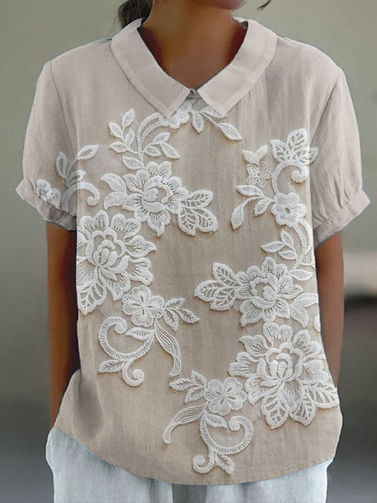 Effortless Floral Elegance Shirt