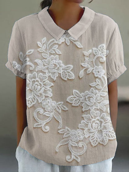 Effortless Floral Elegance Shirt