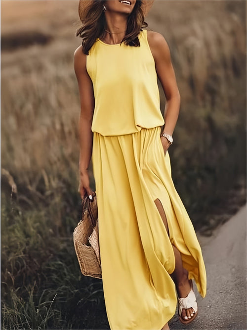 Eco-Soft Boho Maxi Dress