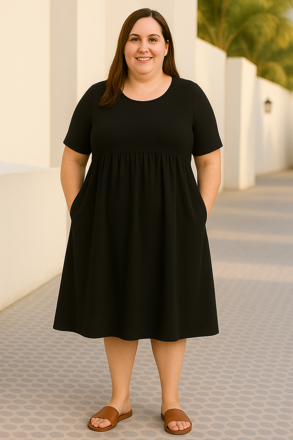 Everyday-Comfort Midi Dress