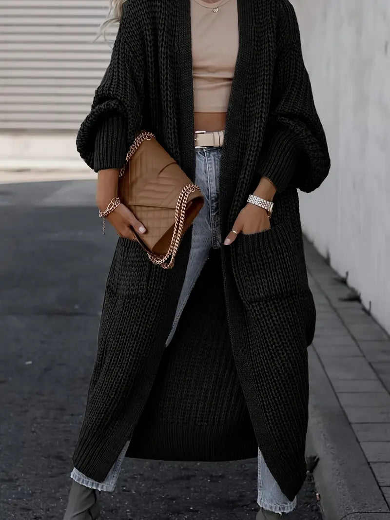 Figure-Flattering V-Neck Cardigan