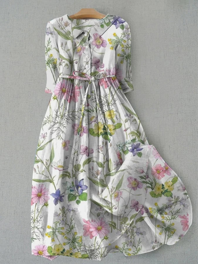 Cooling Linen-Blend Dress