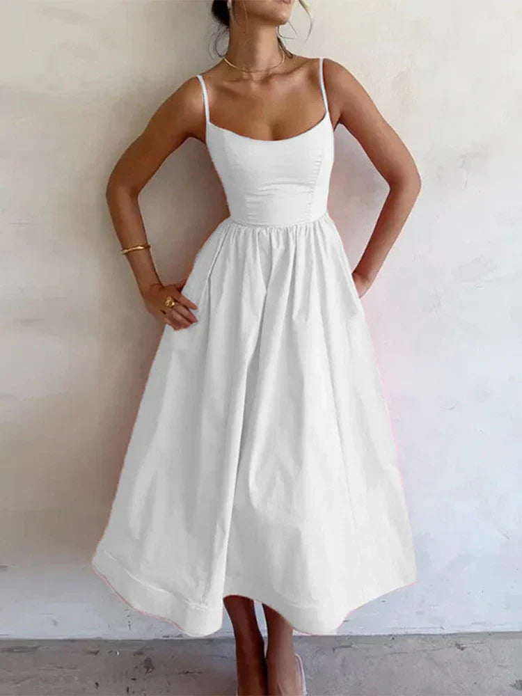Figure-Flattering Boat Neck Dress