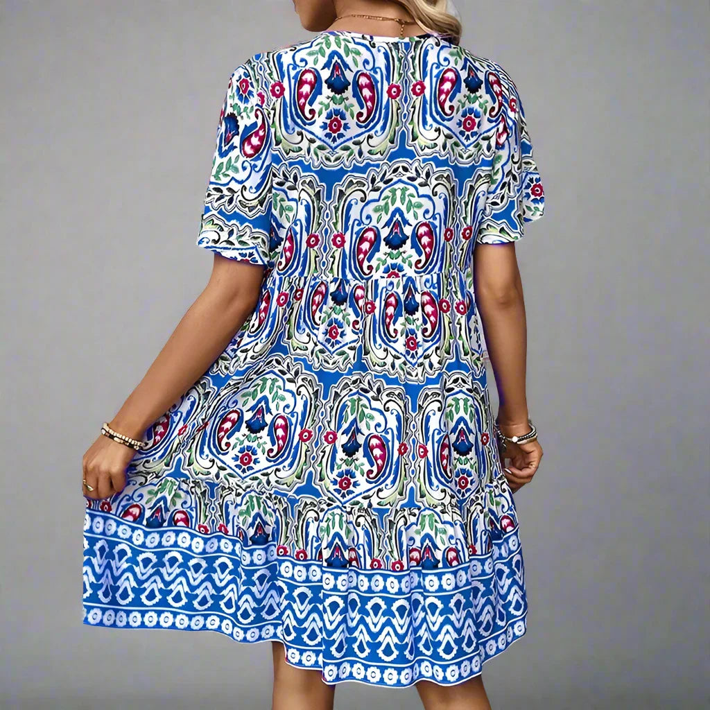 Vibrant Summer Comfort Dress