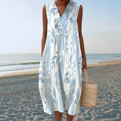 Ocean-Flow Elegant Dress