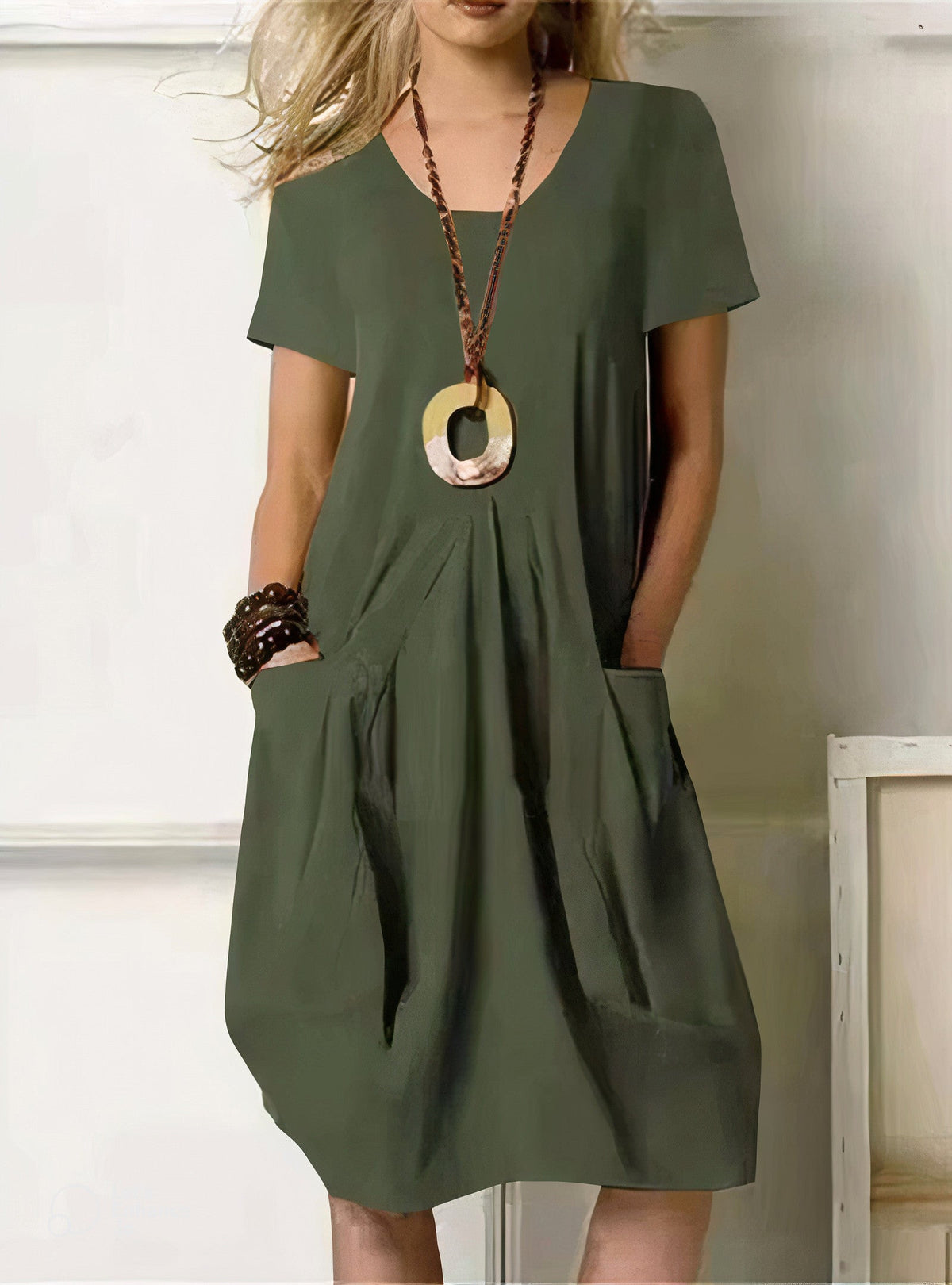 Elegant Comfort A-Line Dress