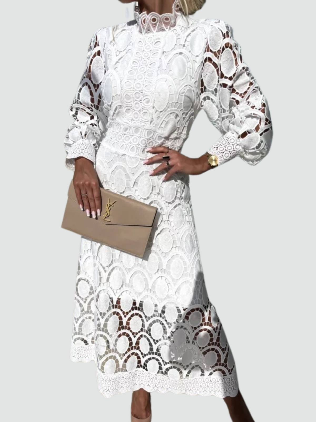 Timeless Lace Dress for Radiance