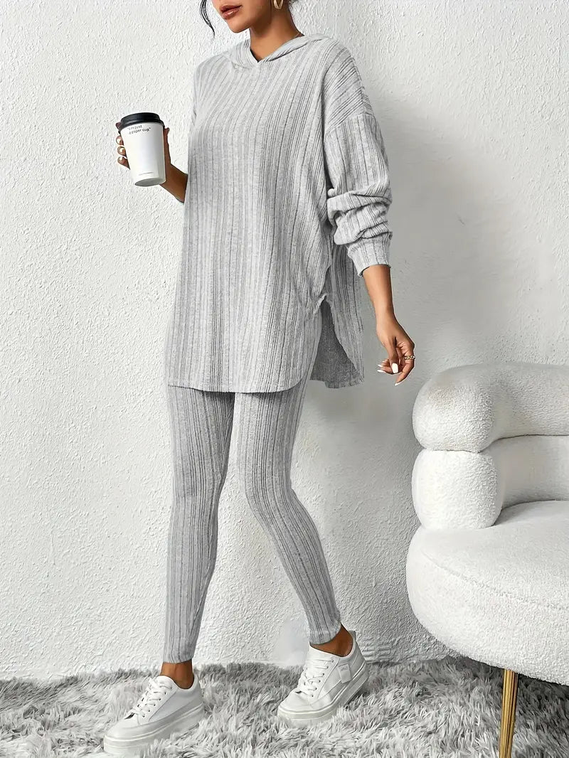 Flatter-Fit Long Hooded Top