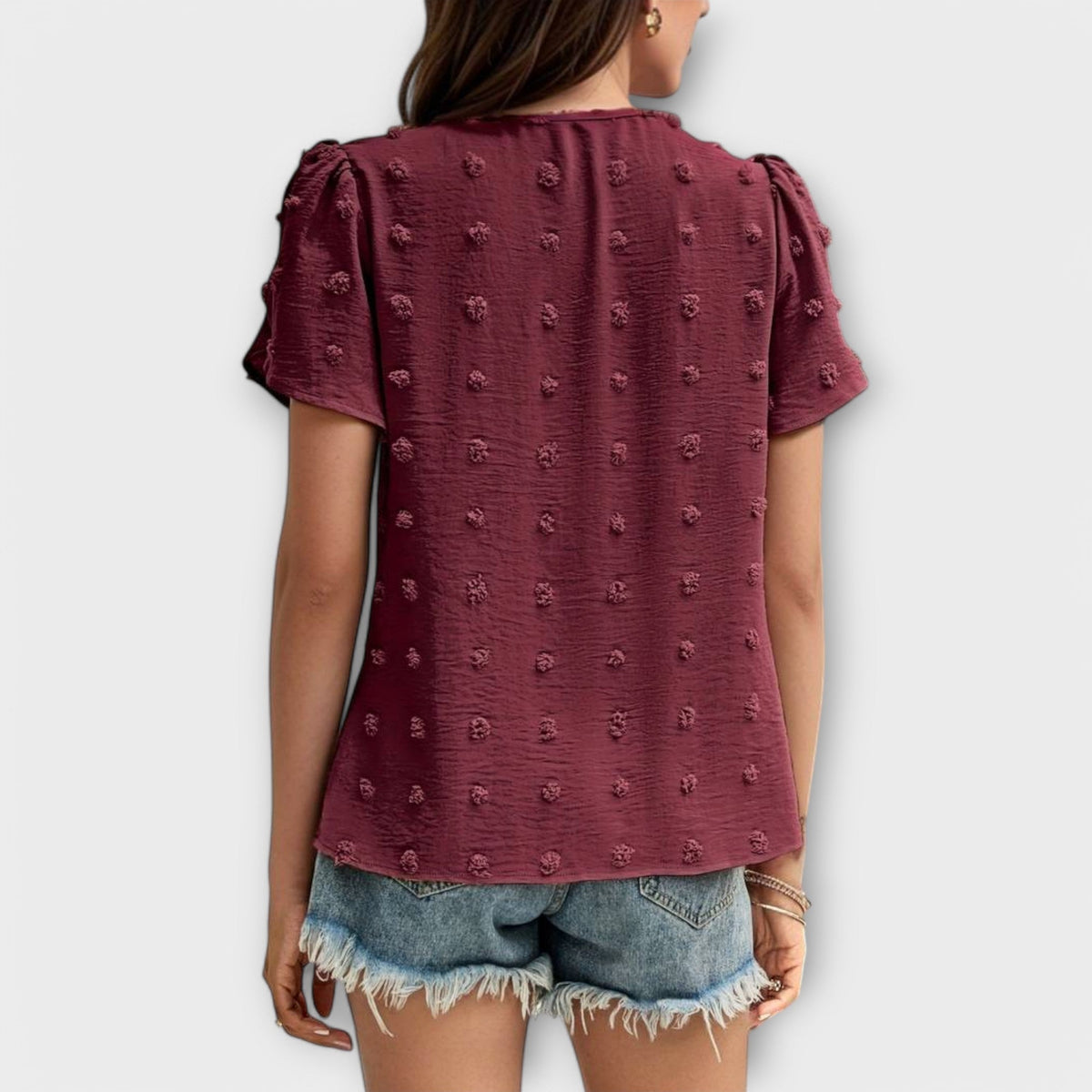 Swiss Dot Graceful Blouse