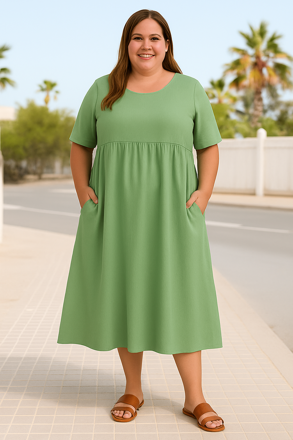 Everyday-Comfort Midi Dress