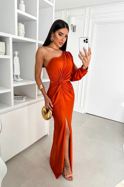Elegant Satin Maxi for Radiant Nights