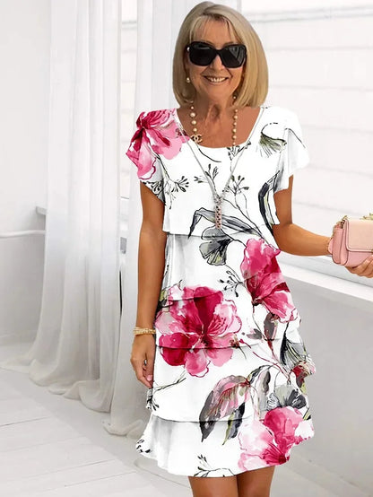 Curve-Flattering Floral Dress