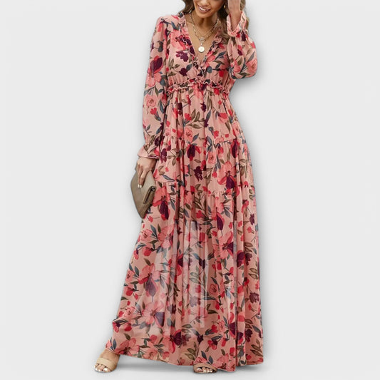 Elegant Floral Maxi Dress