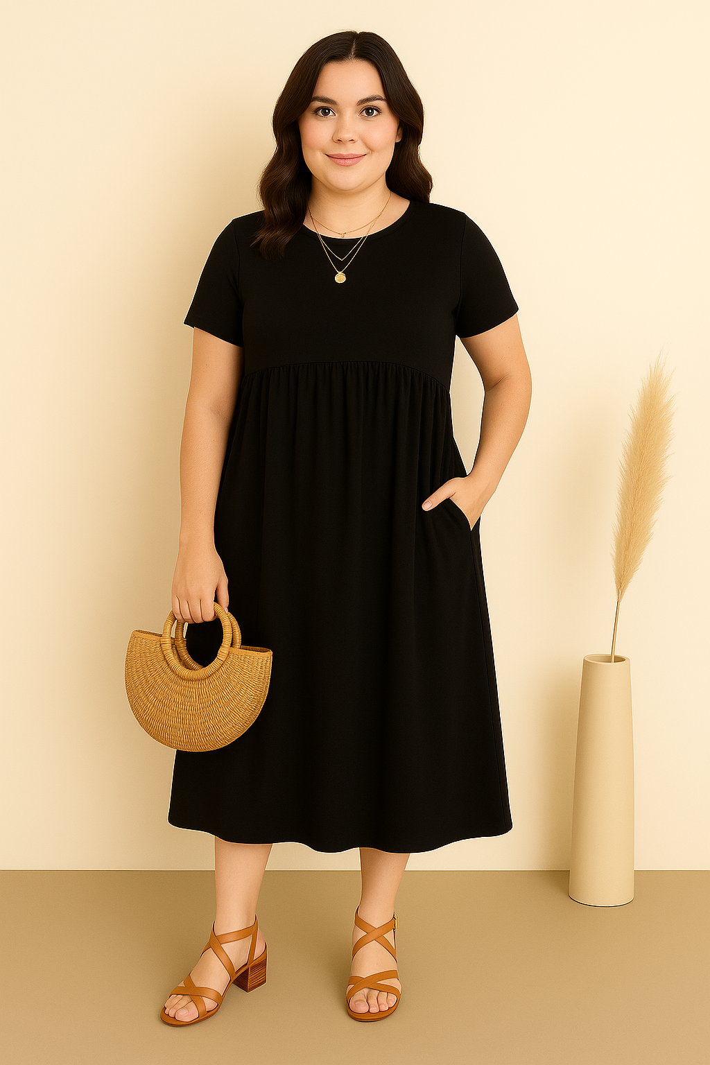 Flowy-Elegance Tiered Dress