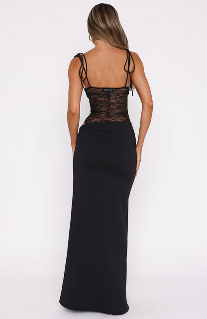 Lemon Elegance Maxi Dress