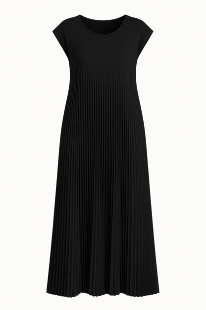 Flowy Pleated Maxi Dress