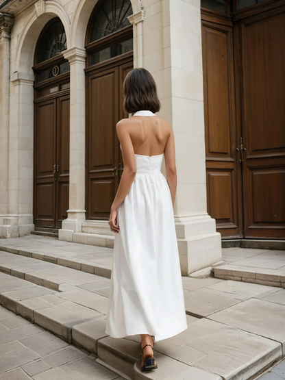 Cooling Halter Maxi Dress