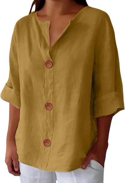 Cooling Linen Blouse