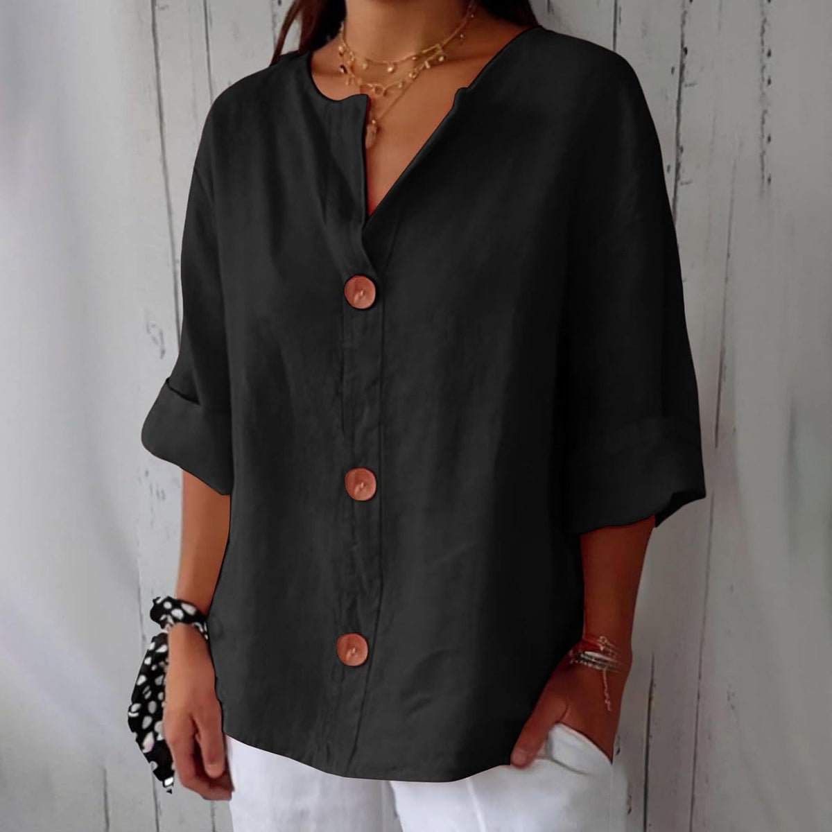 Cooling Linen Blouse