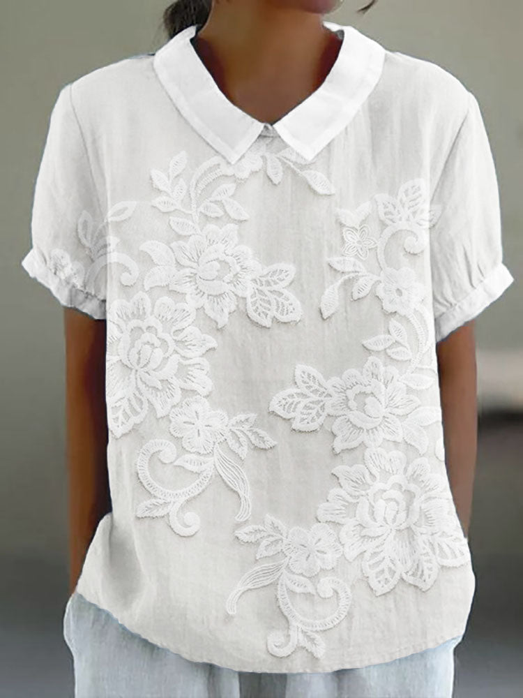 Effortless Floral Elegance Shirt