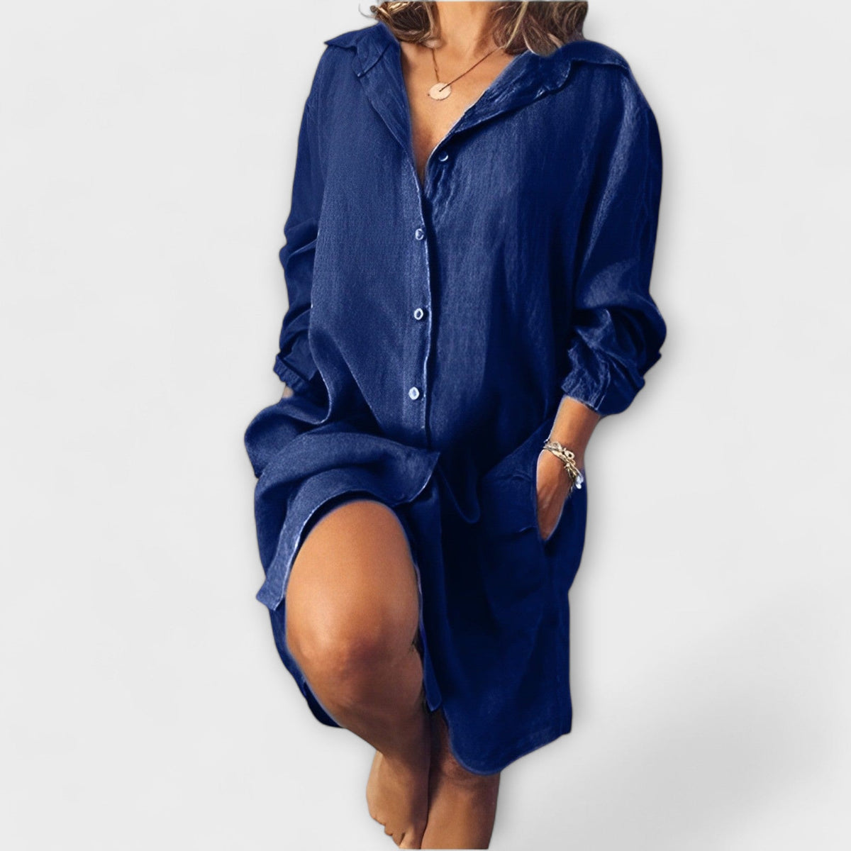 Elegant Comfort Linen Blouse