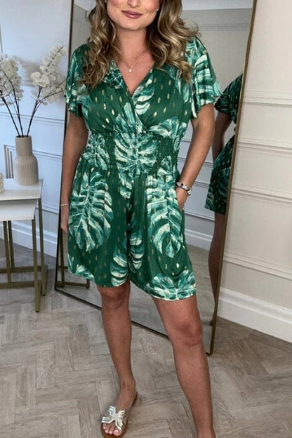 Floral-Print Jumpsuit