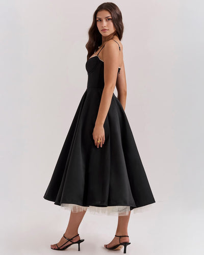 Fairytale Satin Midi Dress