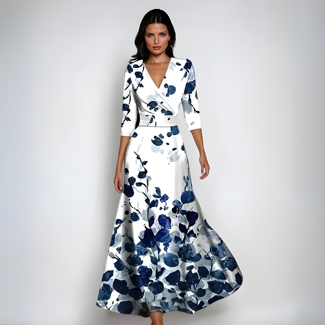 Floral-Print Wrap Dress